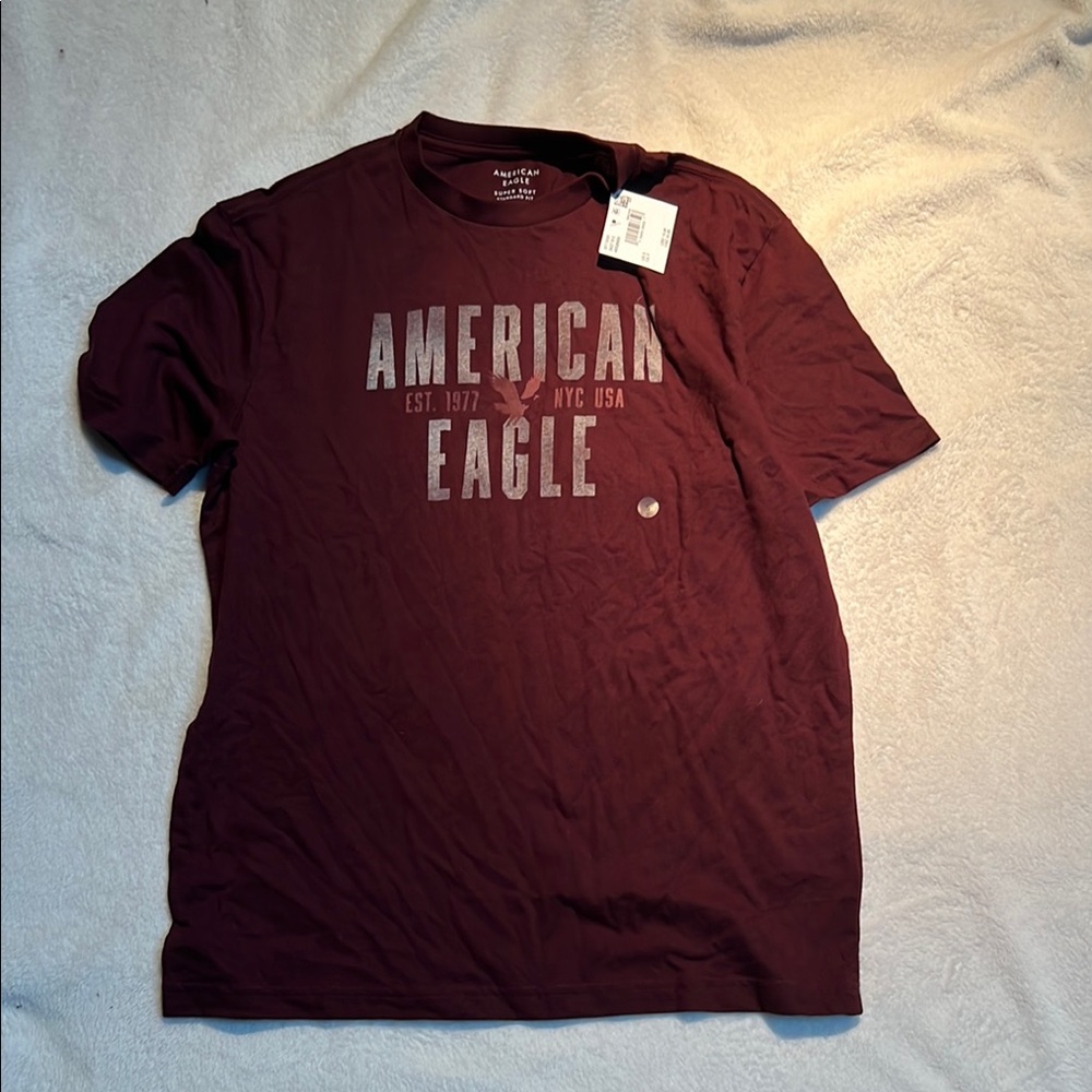 American Eagle Outfitters Red Short Sleeve Tee
